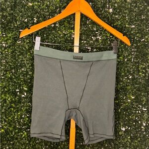 SKIMS Women's Cotton Ribbed Boxer Shorts NWT